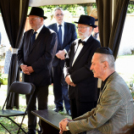 Gyászistentisztelet a temetőben