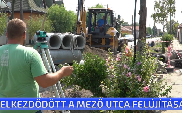 Elkezdődött a Mező utca felújítása