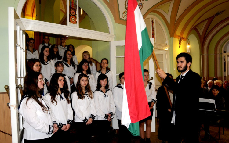 ’56-os emléknap a gimnáziumban