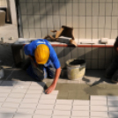 Városi Strandfürdő - csempézés-kerítés bontás