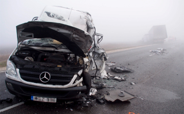 Frontális baleset Albertirsánál - FOTÓ